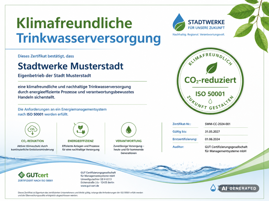 Klimafreundliche Trinkwasserversorgung